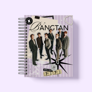 caderno bangtan