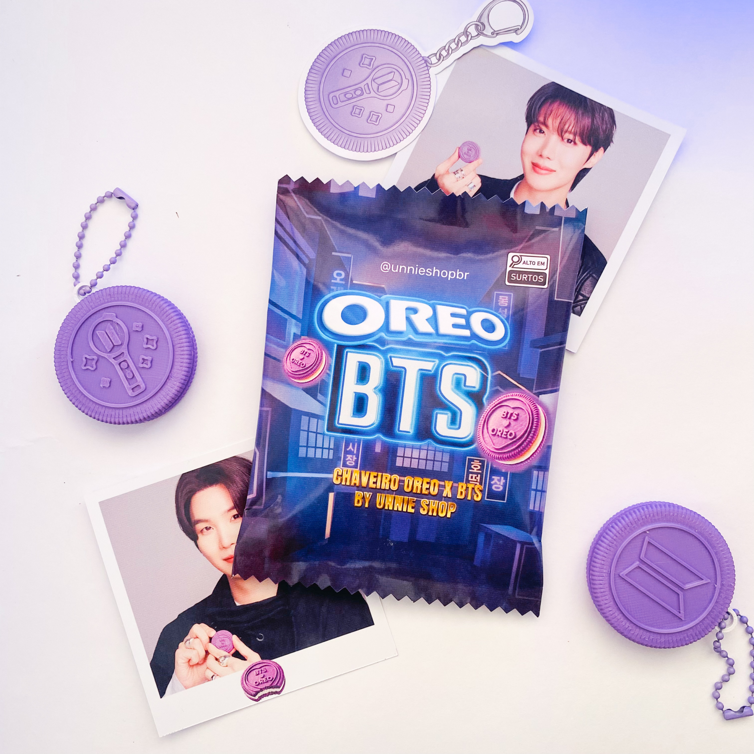 OREO vs BTS ~ chaveiro fanmade